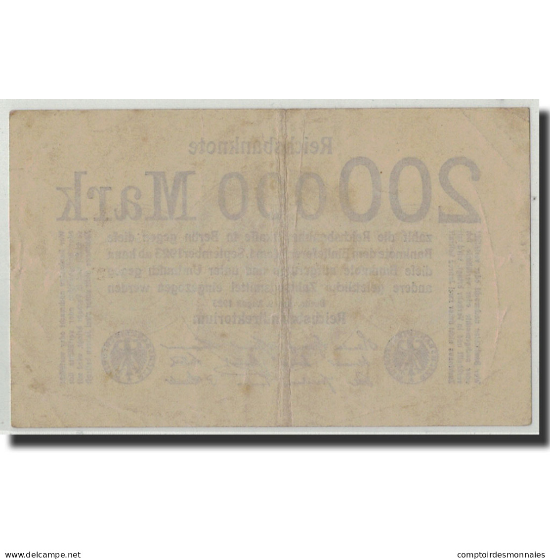 Billet, Allemagne, 200,000 Mark, 1923, 1923-08-09, KM:100, TB+ - Altri & Non Classificati