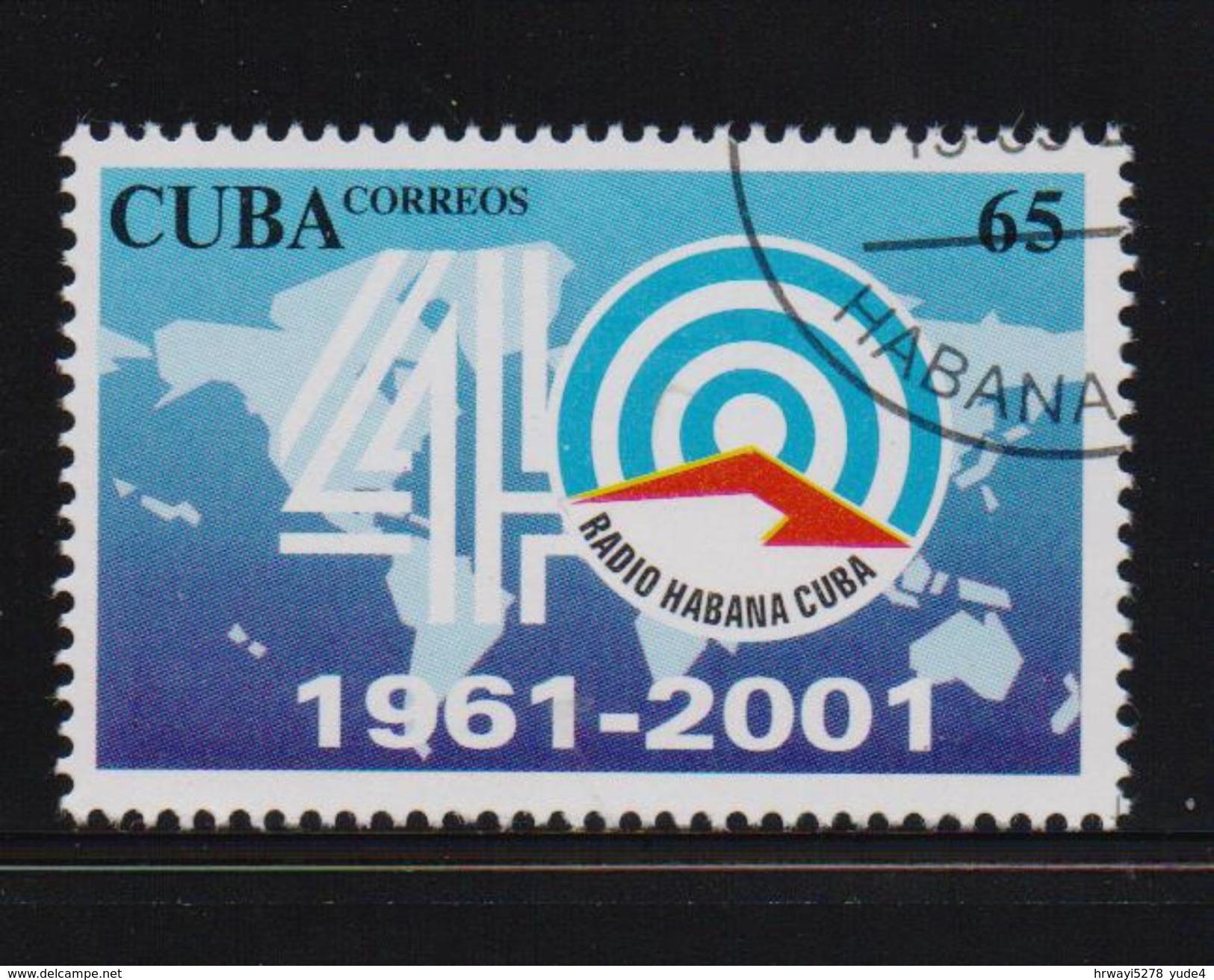 Cuba 2001, Minr 4350, Vfu. Cv 1,80 Euro - Used Stamps
