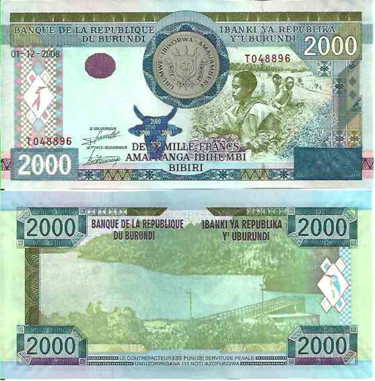 Burundi 2000 FRANCS Pick 47 NEUF - Burundi