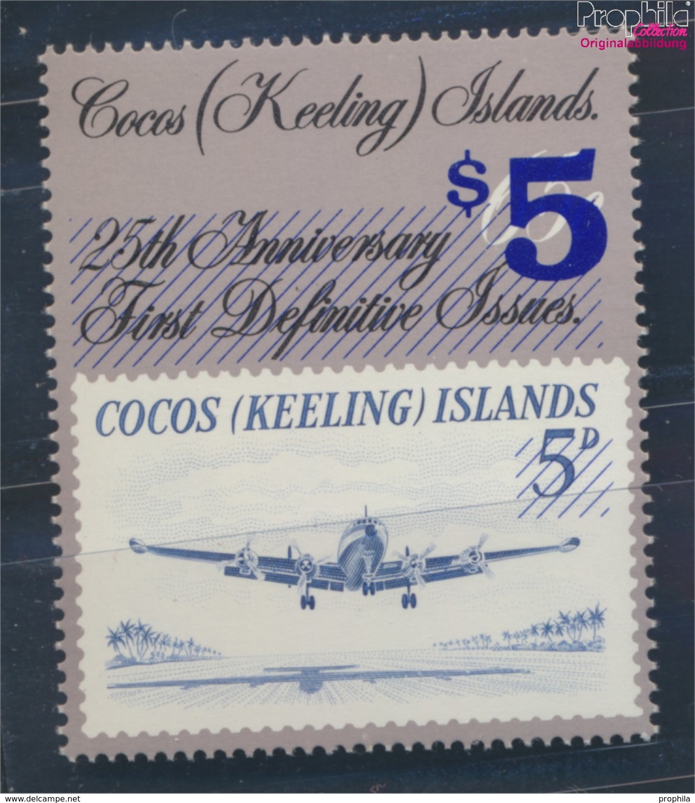 Kokos-Inseln 236 (kompl.Ausg.) Postfrisch 1990 Flugzeug (8777122 - Kokosinseln (Keeling Islands)