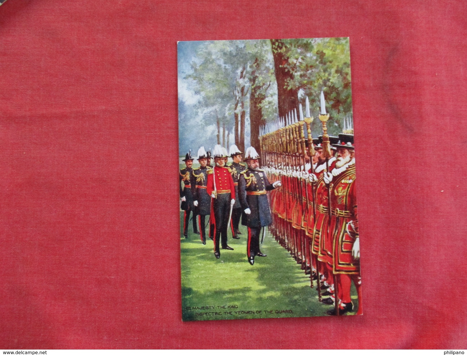 Tuck Series   The King Inspecting The Yeoman Of The Guard   Ref 2742 - Other & Unclassified