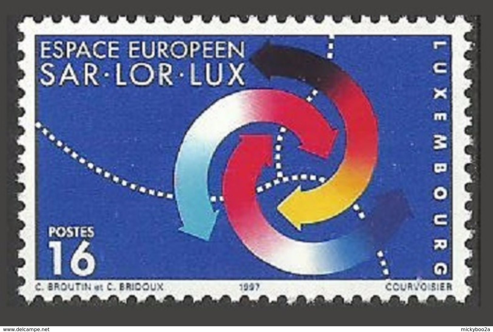 LUXEMBOURG 1997 SAR- LOR-LUX EUROPEAN REGION SET MNH - Nuevos