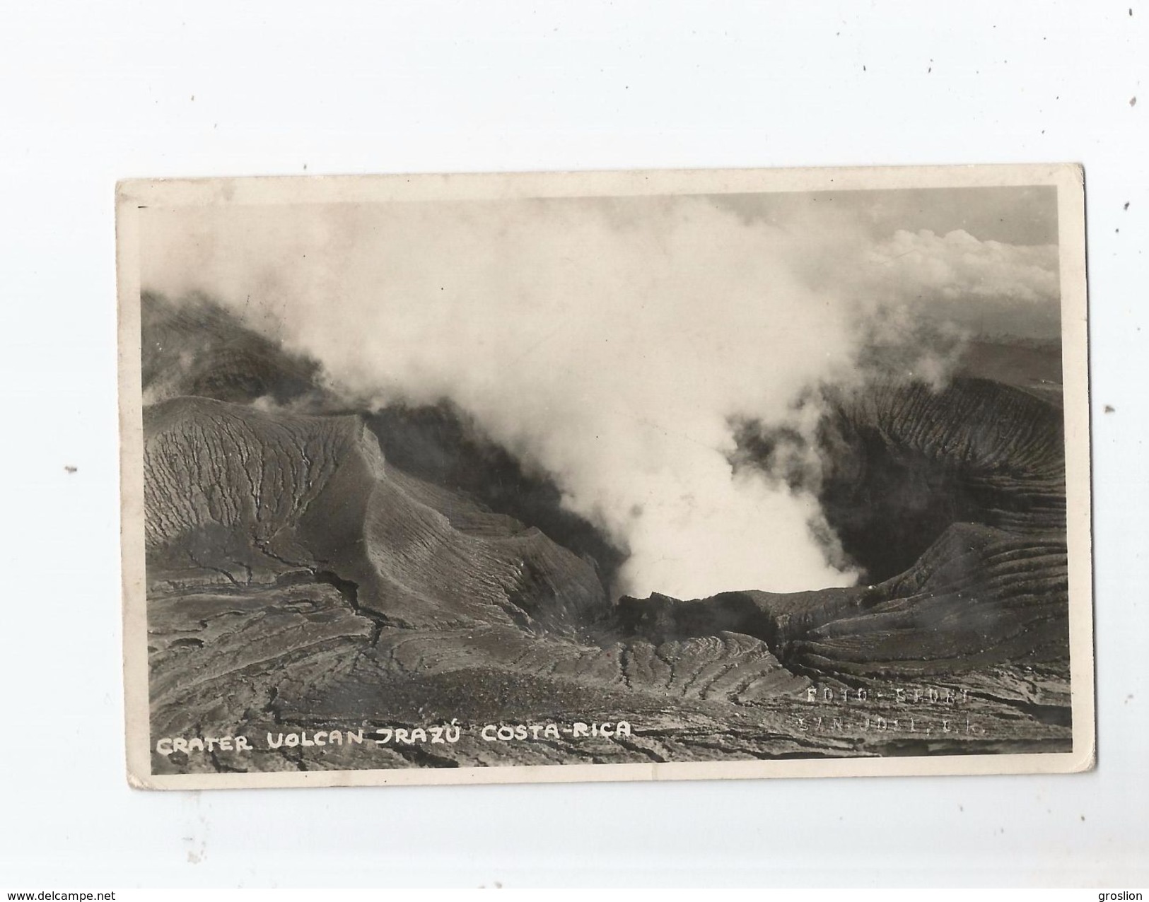 COSTA RICA CRATER VOLCAN IRAZU 1937 - Costa Rica