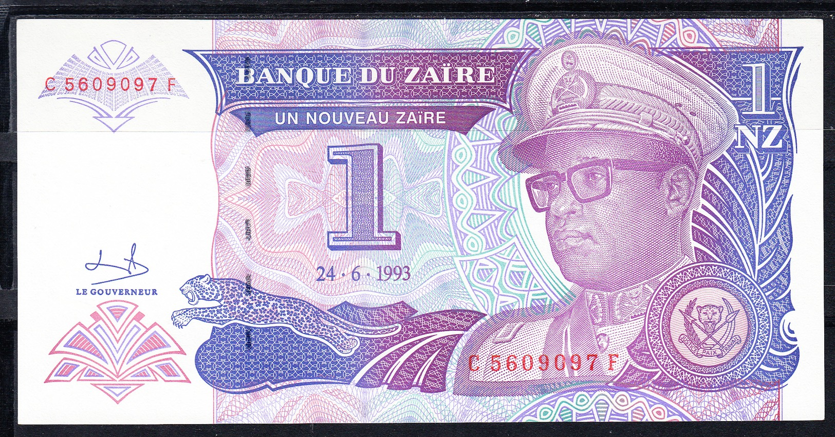 ZAIRE 1993   UN NUEVO ZAÏRE   DICTADOR MOBUTU  NUEVO SIN  CIRCULAR PÌCK Nº 52    B1115 - Zaire