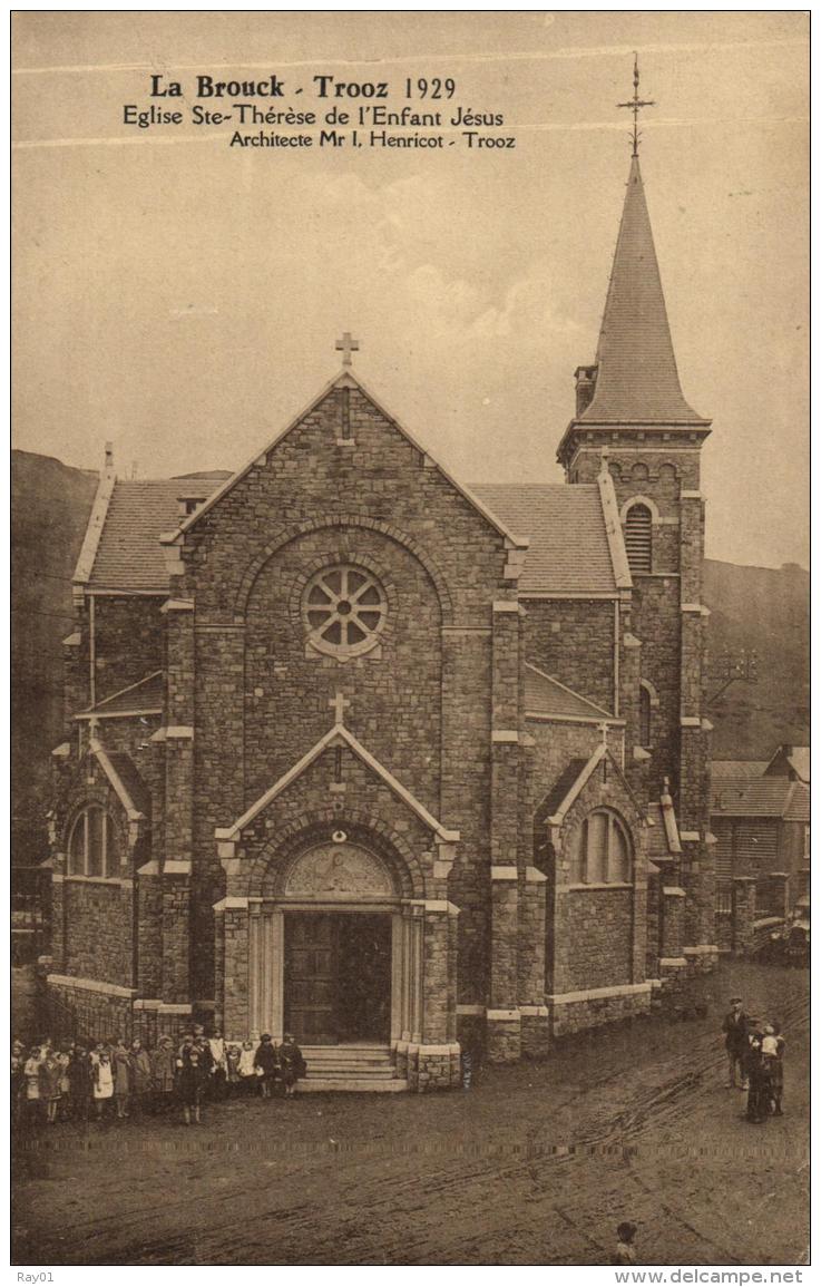 BELGIQUE - LIEGE - TROOZ - LA BROUCK - 1929 Eglise Ste-Thérèse De L'Enfant Jésus. - Trooz