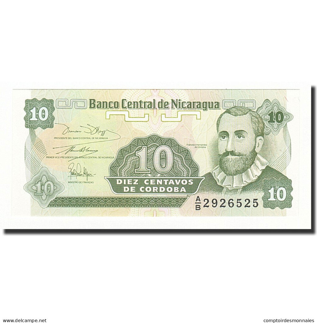 Billet, Nicaragua, 10 Centavos, Undated (1991), KM:169a, NEUF - Nicaragua