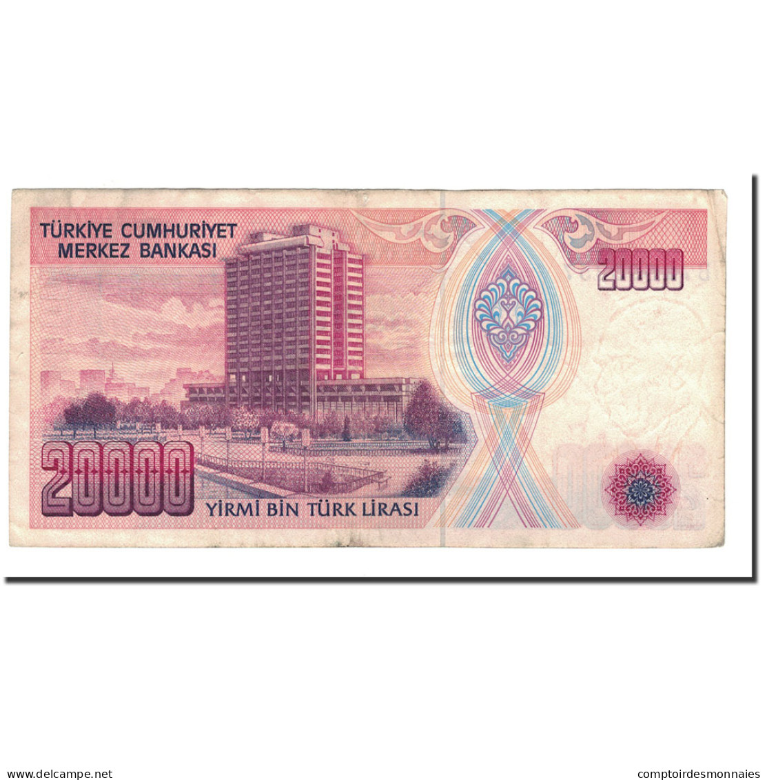 Billet, Turquie, 20,000 Lira, L.1970 (1988), 1970-10-14, KM:201, TTB - Turkije