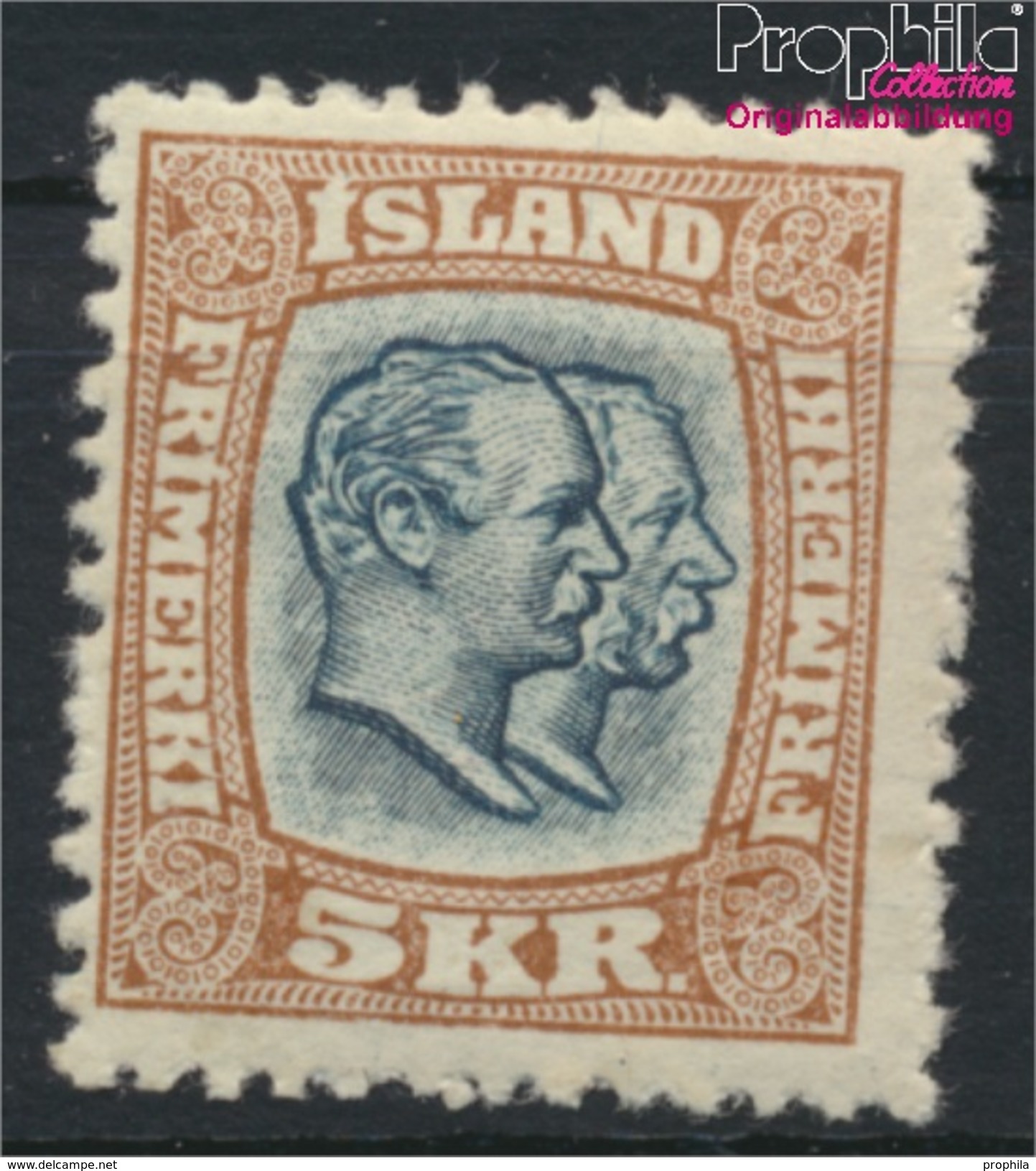 Island 62 Postfrisch 1907 Christian IX. Und Frederik VIII. (8883155 - Autres & Non Classés
