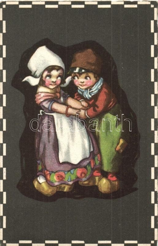 T2/T3 Dutch Folklore Art Postcard (EK) - Non Classificati