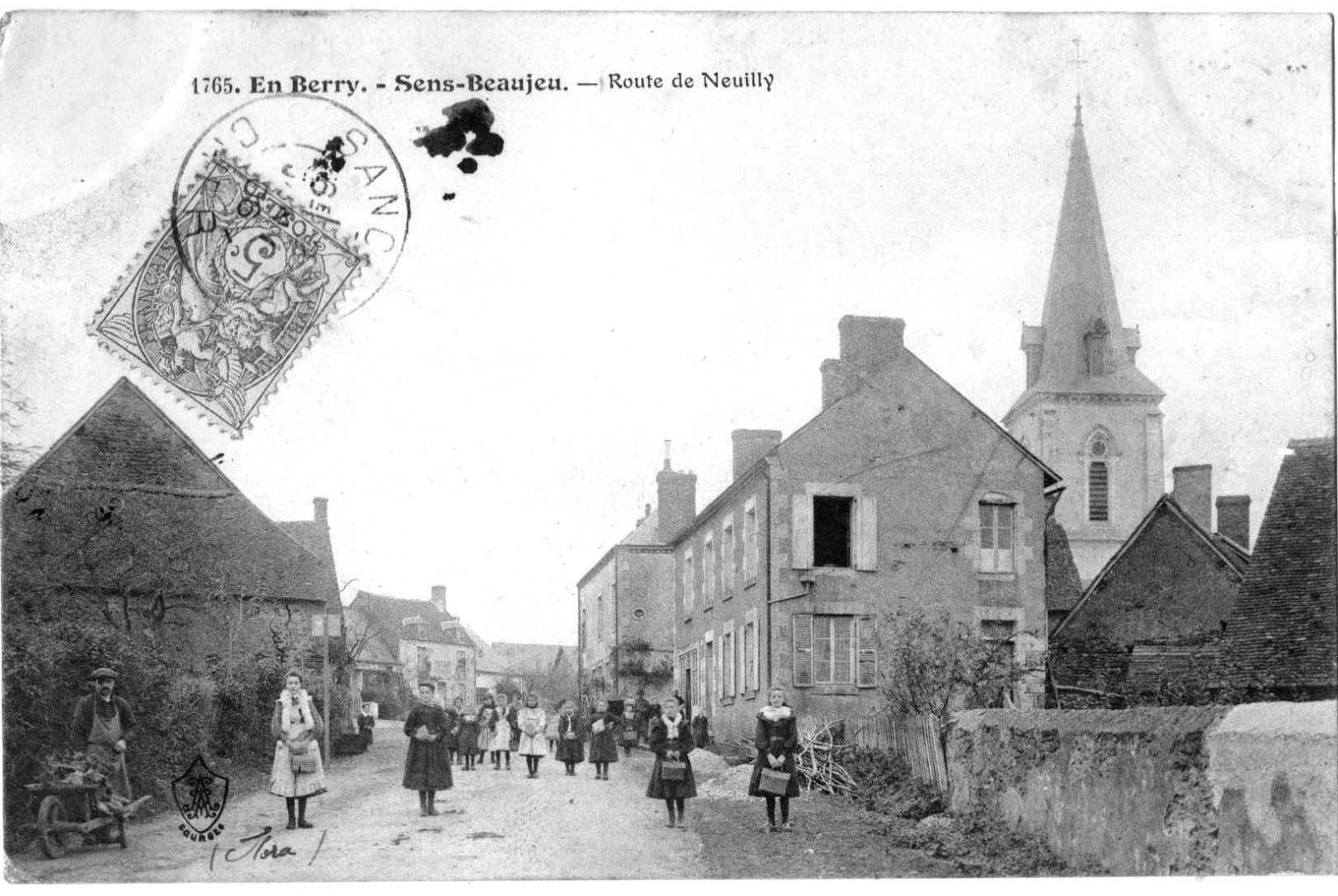(18) SENS-BEAUJEU  - ROUTE DE NEUILLY 1906 - A100-15 - Autres & Non Classés