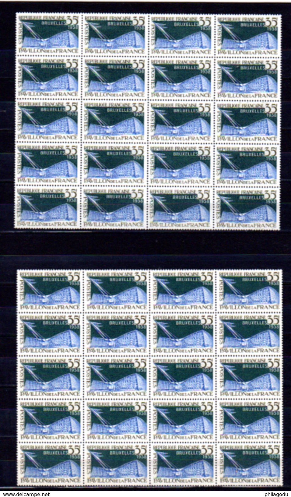 1958  France Pavillon De L'Exposition De Bruxelles  115 X Yv. 1156 **, Cote 34,50 € - Unused Stamps