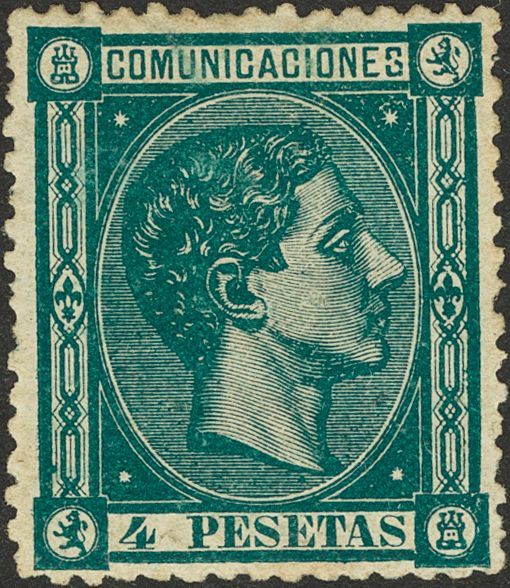 1 * 170 4 Pts Verde. Excepcional Color Muy Intenso Y Centraje. PIEZA DE LUJO. Cert. GRAUS. (Edifil 2018: 735€) - Other & Unclassified