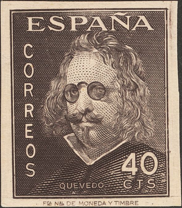 1 * 989cc 40 Cts Negro (conservación Habitual). CAMBIO DE COLOR Y SIN DENTAR. BONITO Y RARO. (Edifil 2015: 168€) - Other & Unclassified