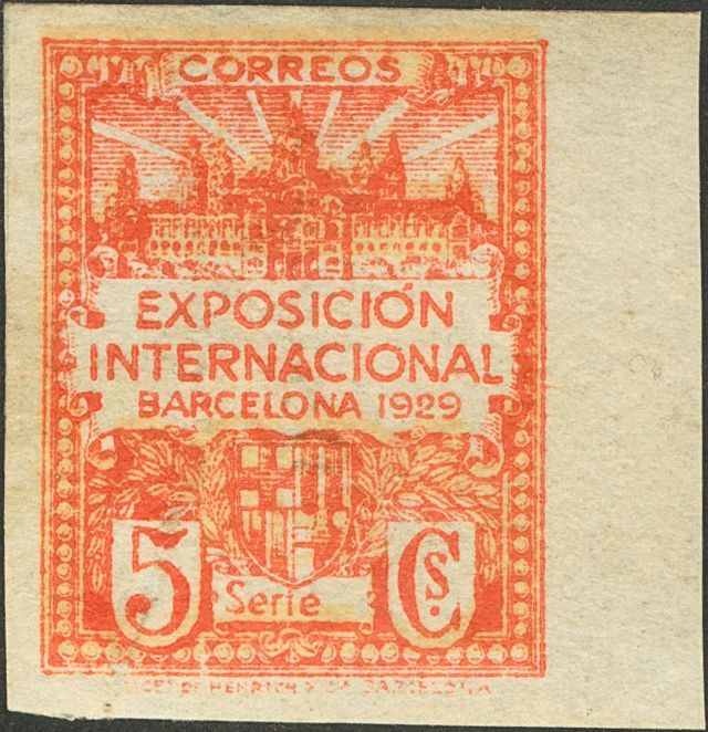 1 * 1ecs 5 Cts Naranja Y Amarillo. SIN DENTAR. MAGNIFICO. Cert. GRAUS. - Barcelona