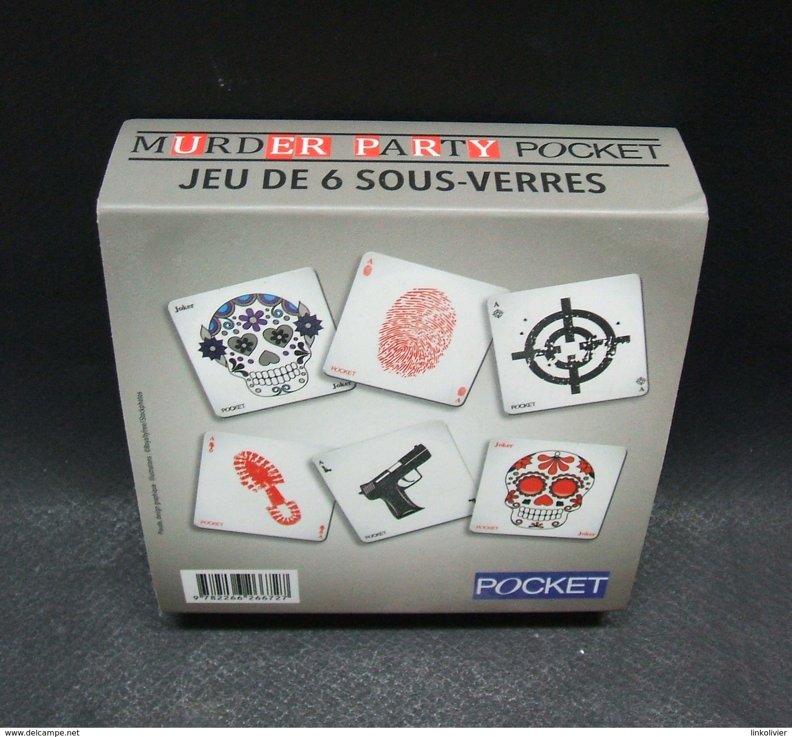 Jeu De 6 SOUS-VERRES Bocks "Murder Party Pocket" Dans Leur Boîte - Etat Neuf - Beer Mats