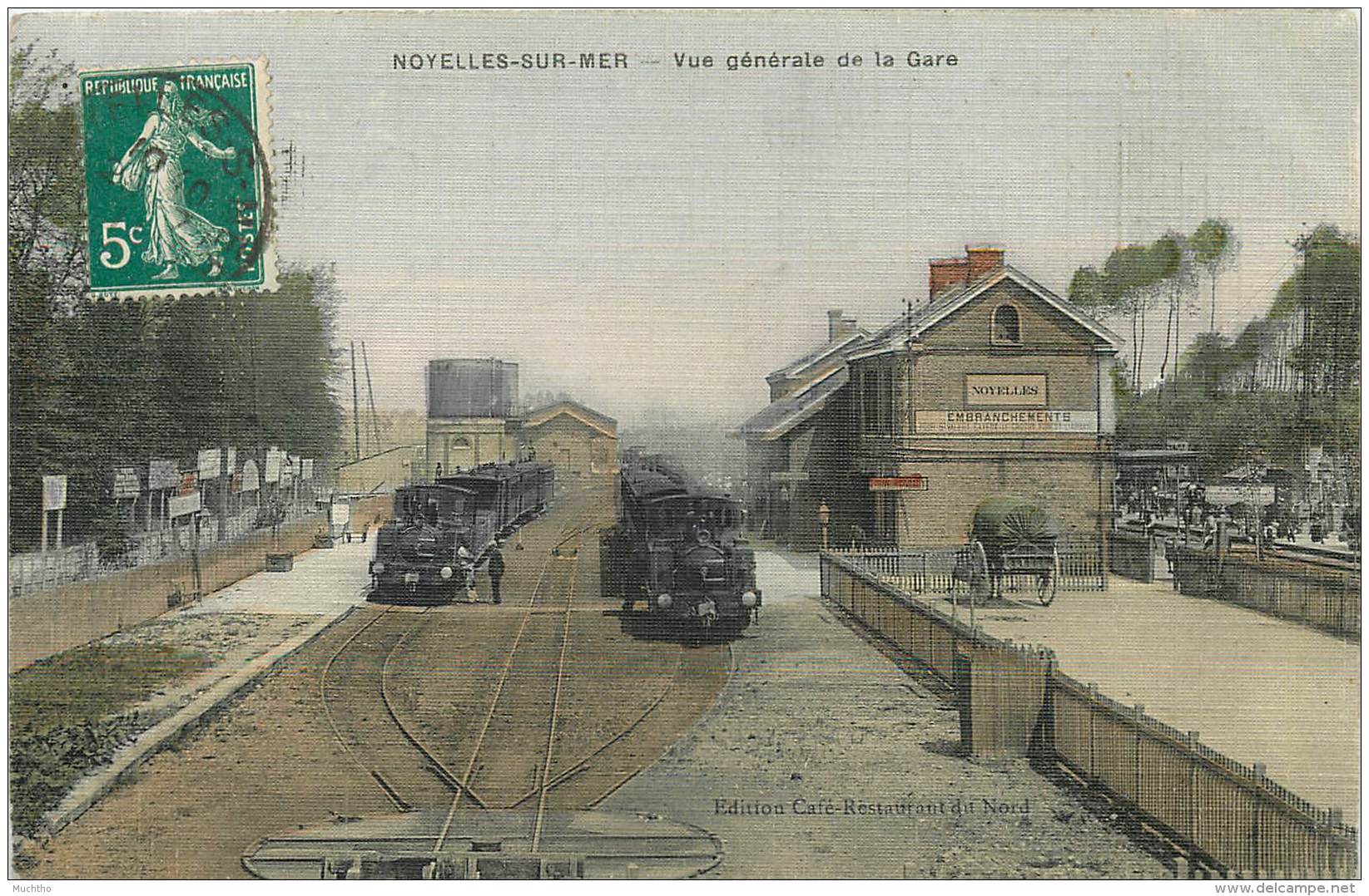 Dep - 80 - NOYELLES SUR MER Vue Générale De La Gare - Noyelles-sur-Mer