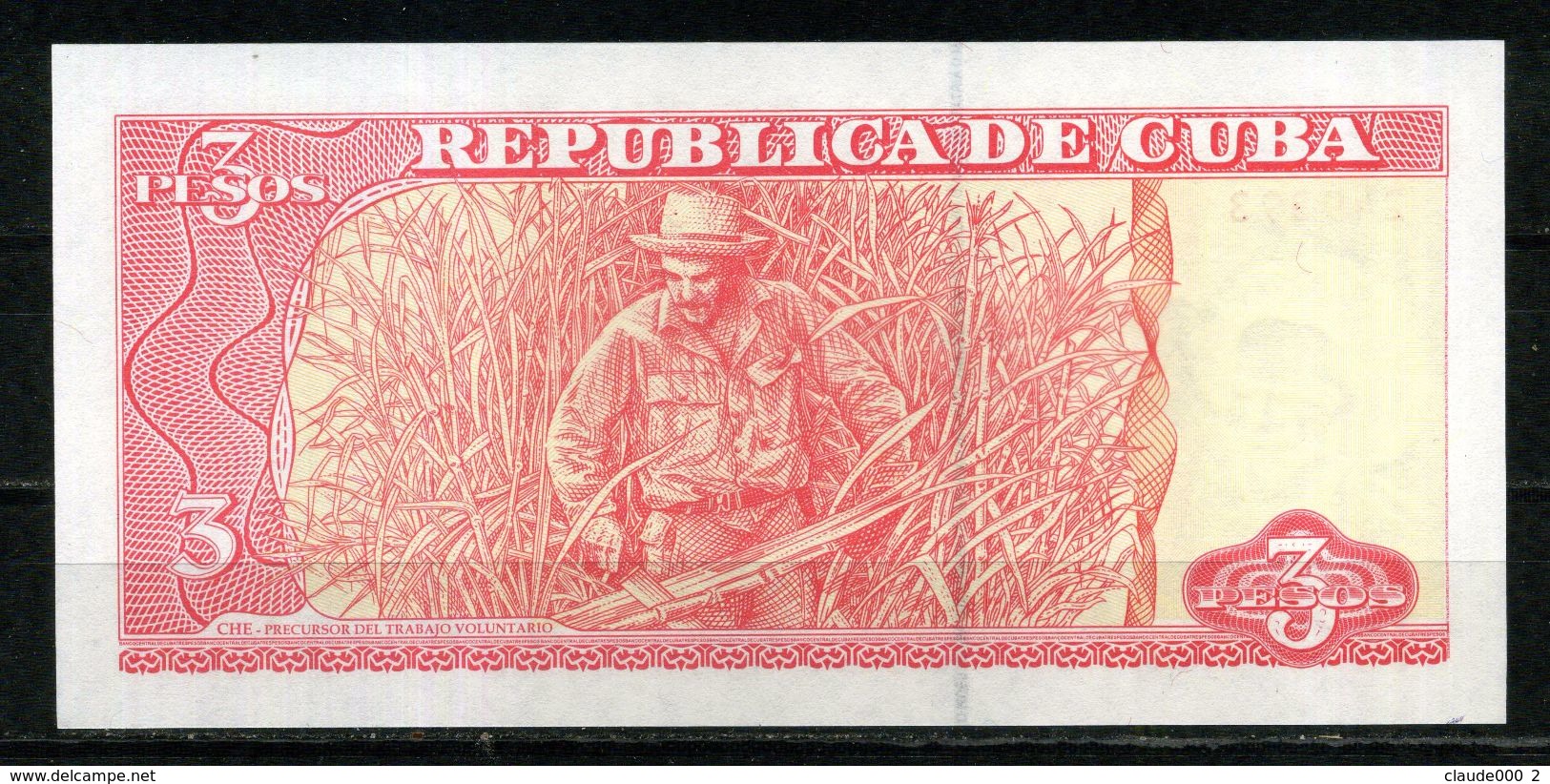 BILLET DE CUBA 3 PESOS EFFIGIE Ernesto " CHE " GUEVARA TTB ** - Cuba