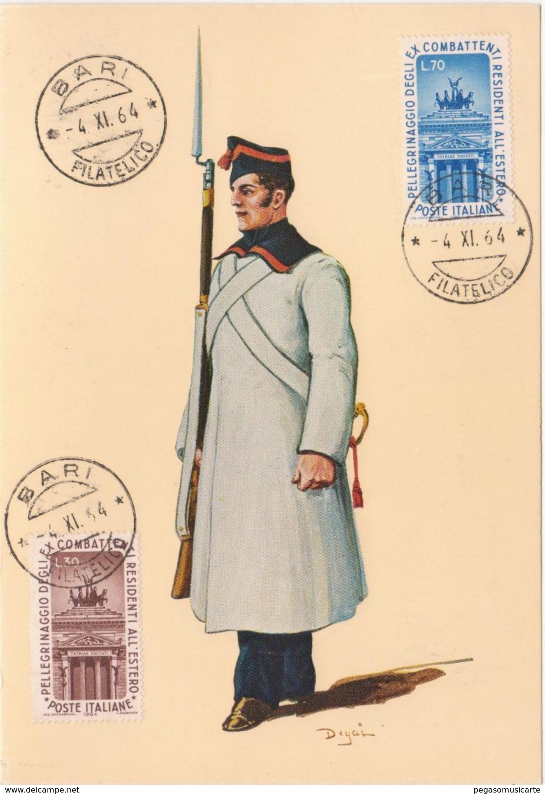 LOTTO 14 - 12 CARTOLINE GUARDIA DI FINANZA MUSEO STORICO BARI 1964 NON VIAGGIATE CON ANNULLO - Uniforms