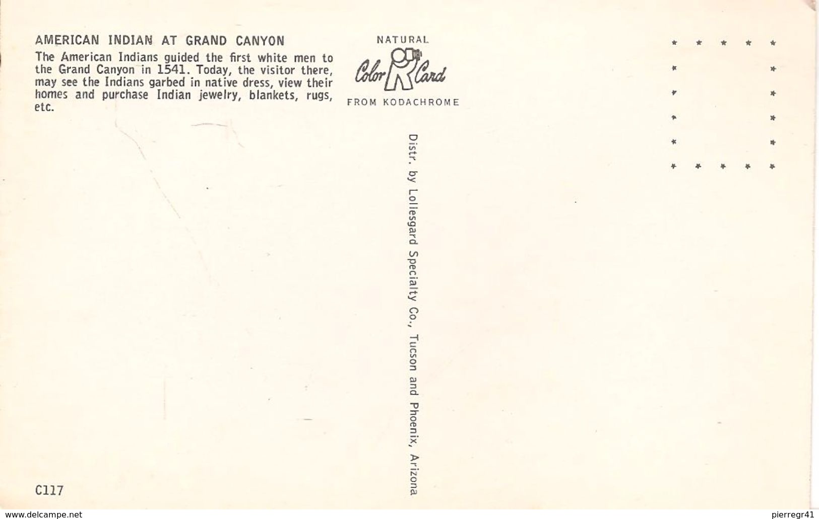 CPA-USA-1955- INDIEN-dans GRAND CANYON-TBE-RARE - Indiens D'Amérique Du Nord