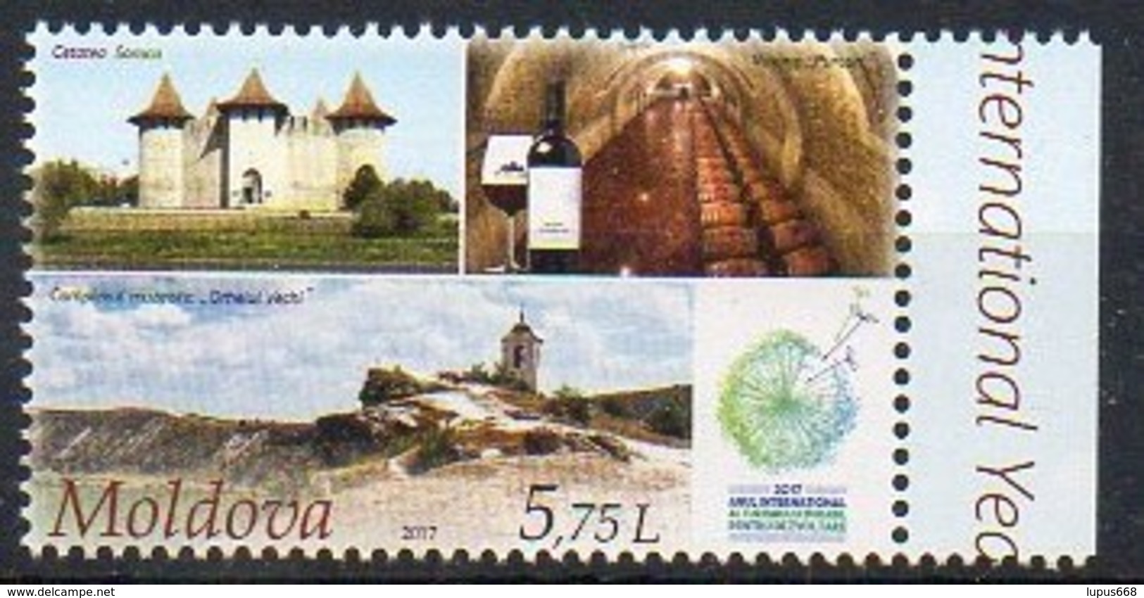 Moldawien 2017 MiNr. 997  ** /mnh ;  Nachhaltiger Tourismus: 1/4 Burg Soroca - Moldawien (Moldau)