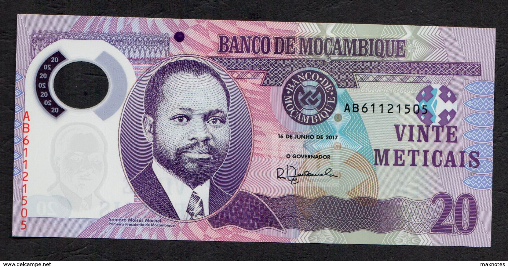 MOZAMBICO (MOZAMBIQUE, MOCAMBIQUE) : 20 Meticais - 2017- UNC - Mozambico