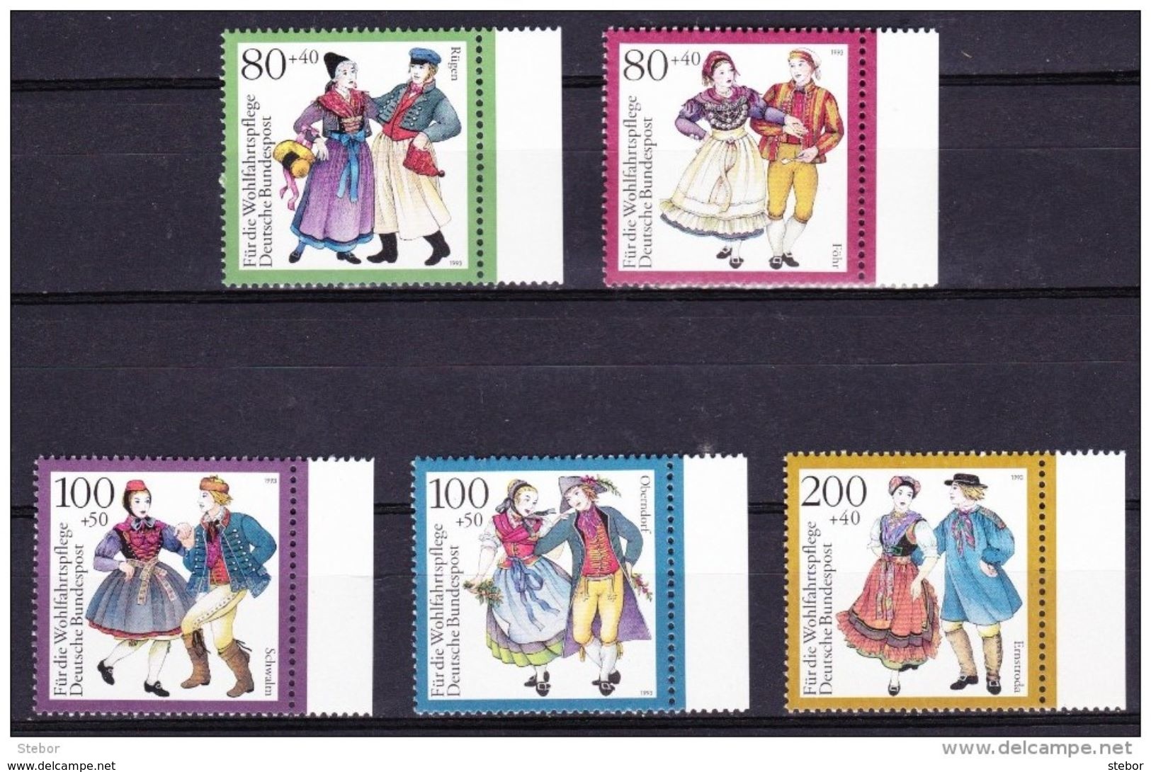 Duitsland 1993 Nr 1528/32 ** Zeer Mooi Lot Krt 3753 - Neufs