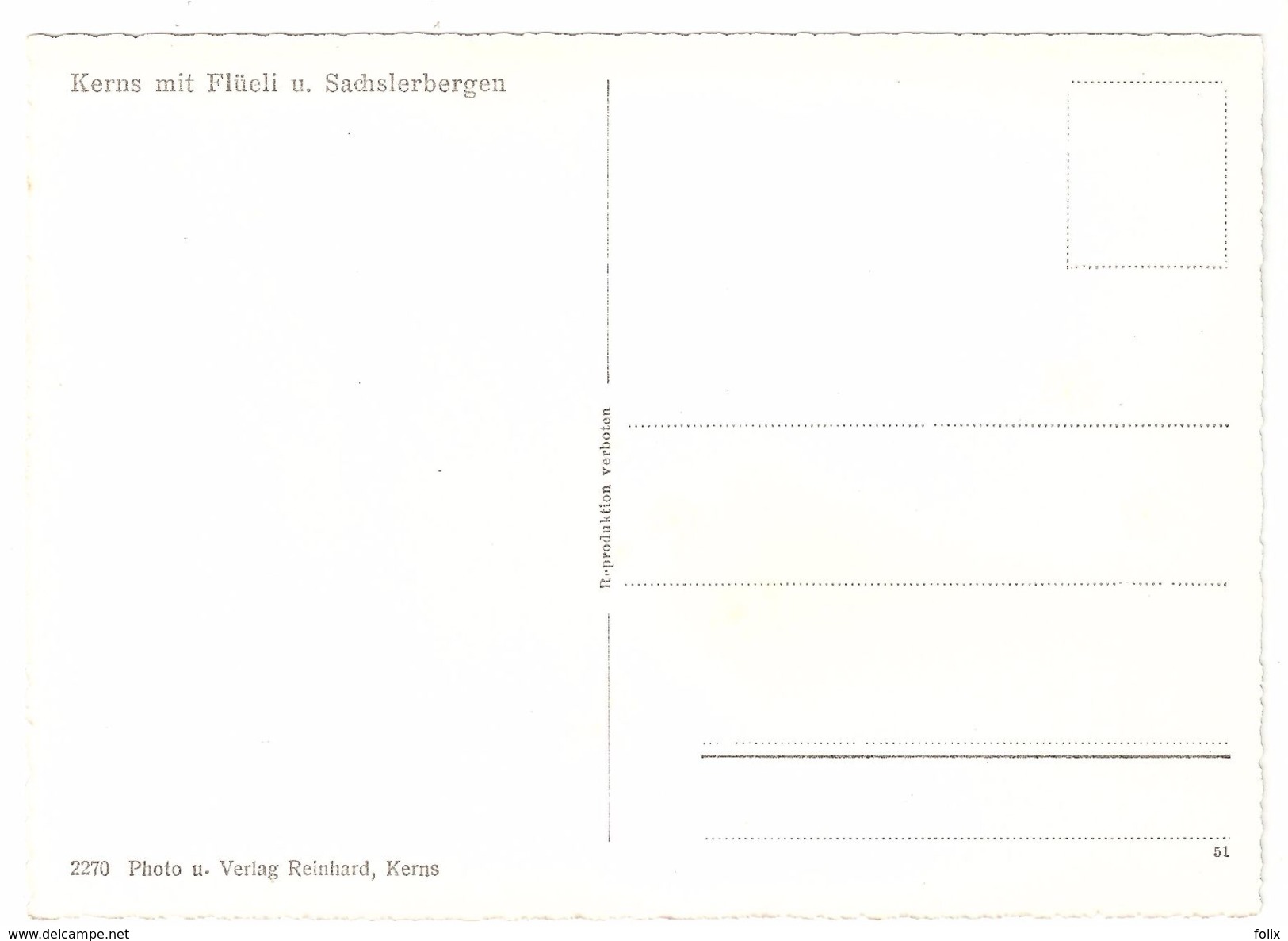 Kerns - Kerns Mit Flüeli U. Sachslerbergen - Kerns