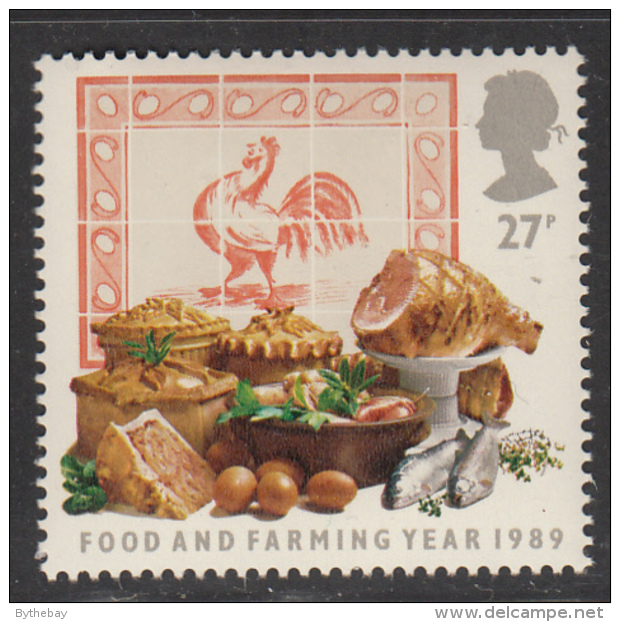 Great Britain 1989 MNH Scott #1249 27p Meat, Fish. Fruits Food And Farming Year - Agriculture