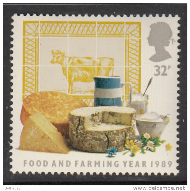 Great Britain 1989 MNH Scott #1250 32p Cheese, Milk, Dairy Food And Farming Year - Agriculture