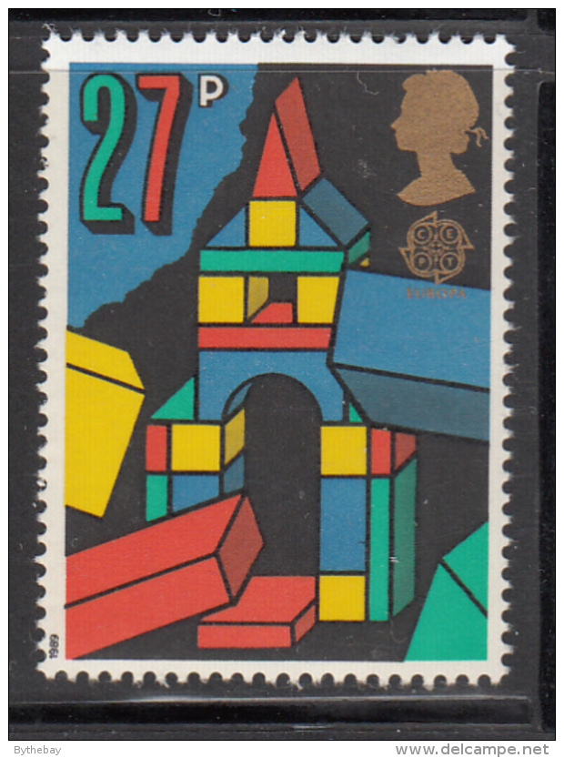 Great Britain 1989 MNH Scott #1257 27p Tower Of Building Blocks - Toys - EUROPA - 1989