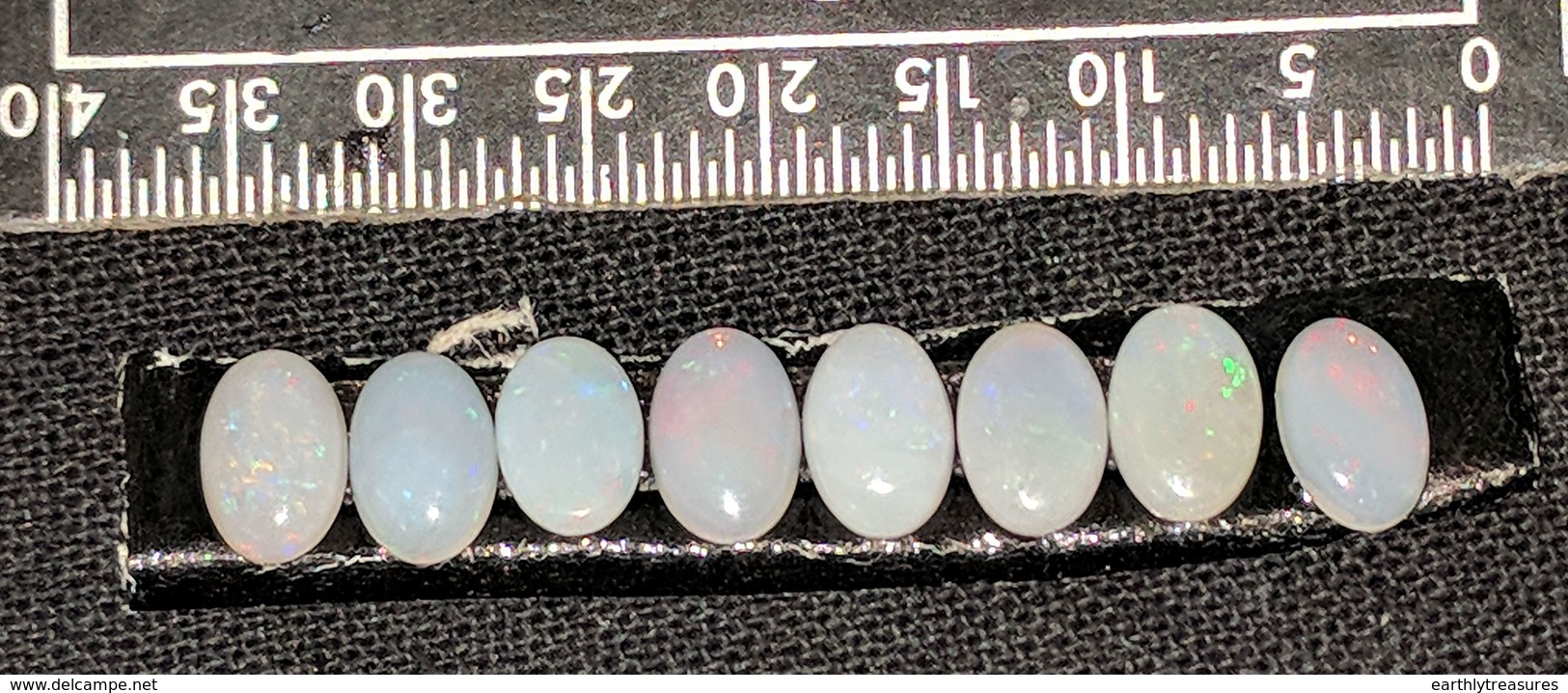 Eight 6x4mm Australian OPAL Solids Gemstones (G3949) - Unclassified