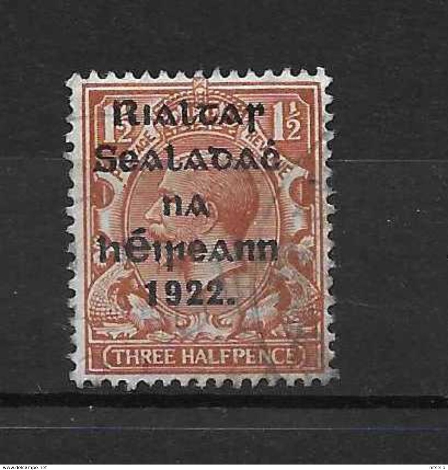 LOTE  1472   ////  (C005)  IRLANDA  EIRE    YVERT Nº: 3 - Usados