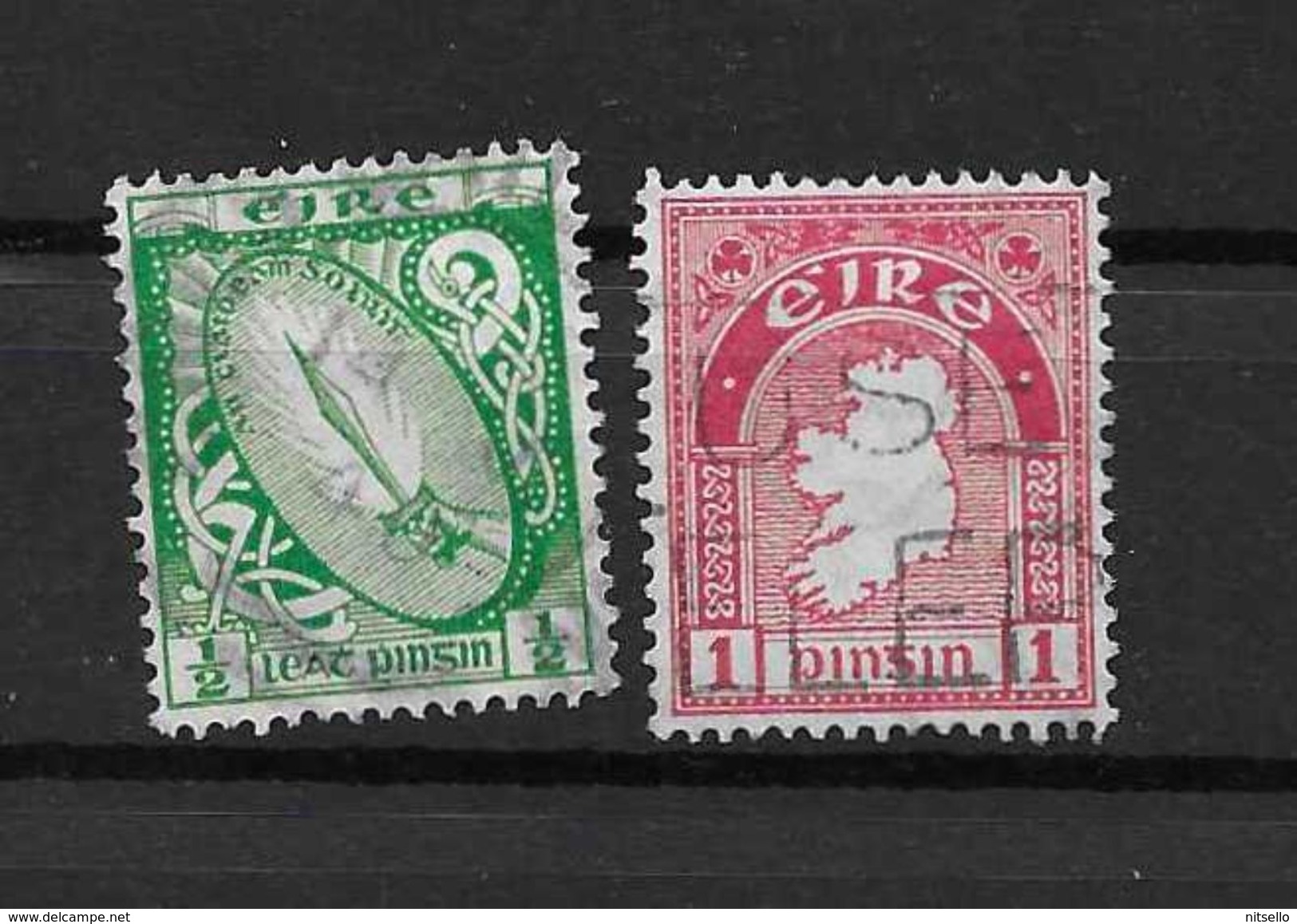 LOTE  1472   ////  (C005)  IRLANDA  EIRE 1922-1924    YVERT Nº: 40/41 - Used Stamps