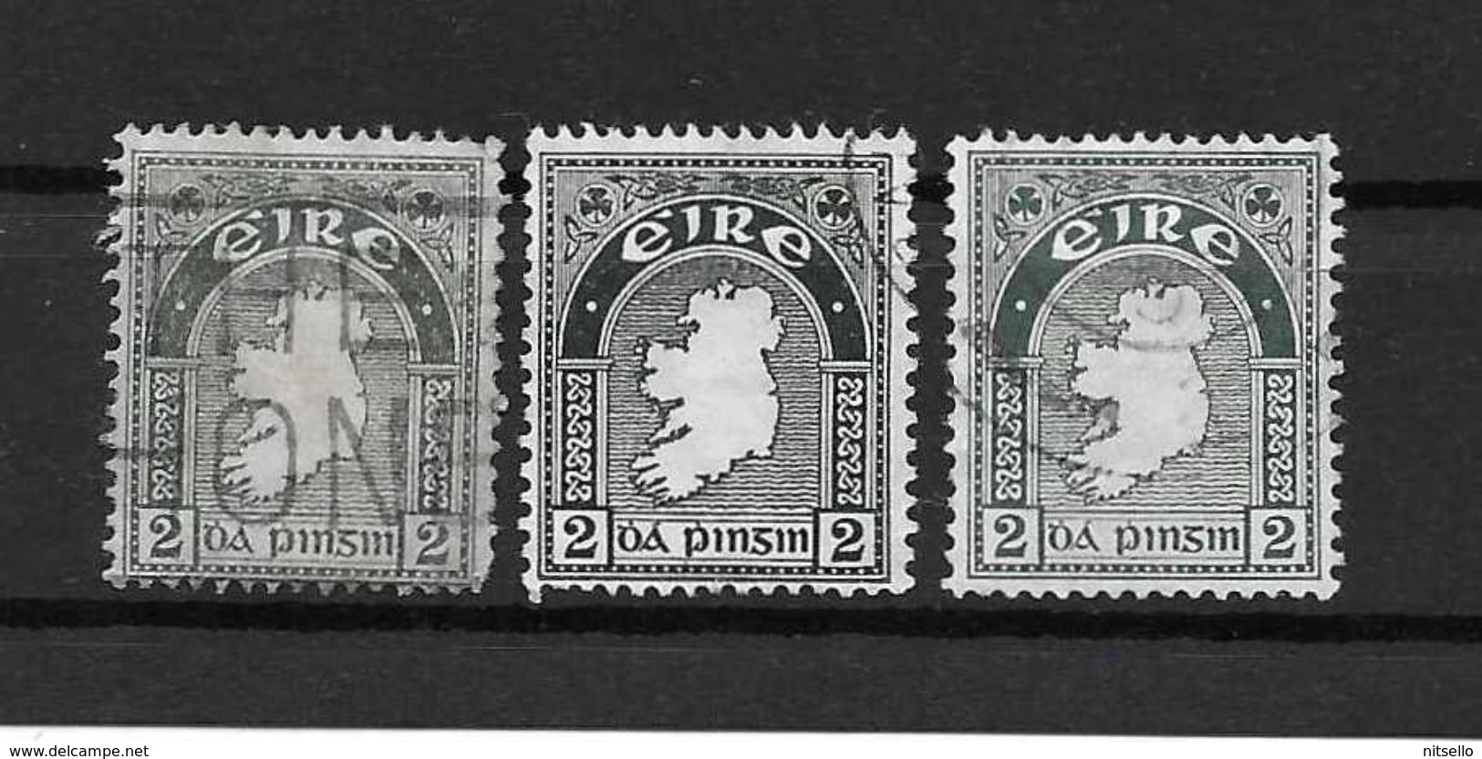 LOTE  1472   ////  (C005)  IRLANDA  EIRE 1922-1924    YVERT Nº: 43  VARIACIONES DE COLOR - Used Stamps