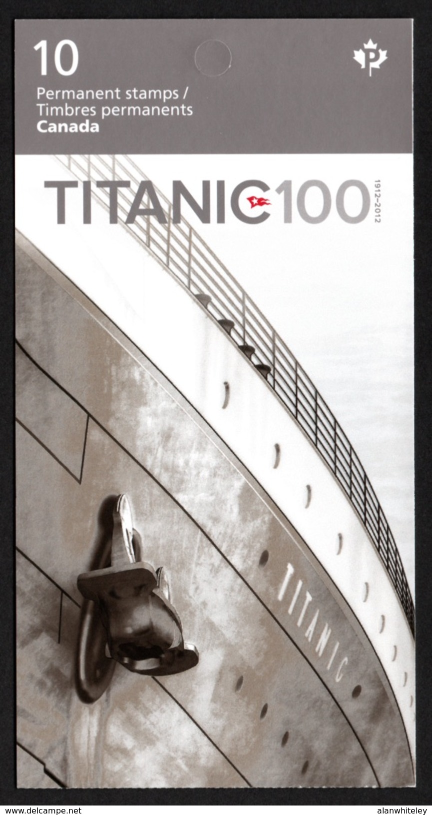 CANADA 2012 Centenary For Sinking Of RMS Titanic "P": Stamp Booklet UM/MNH - Volledige Boekjes