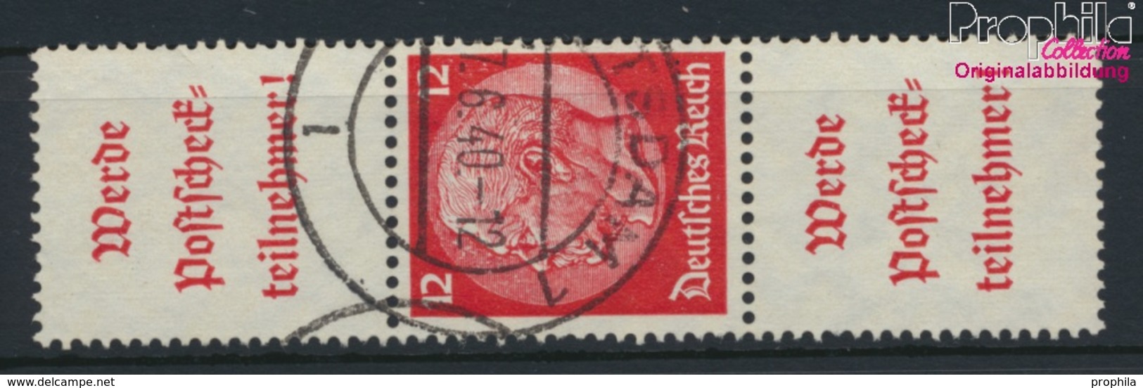 Deutsches Reich S196 Gestempelt 1939 Hindenburg WZ 4 (9099753 - Zusammendrucke