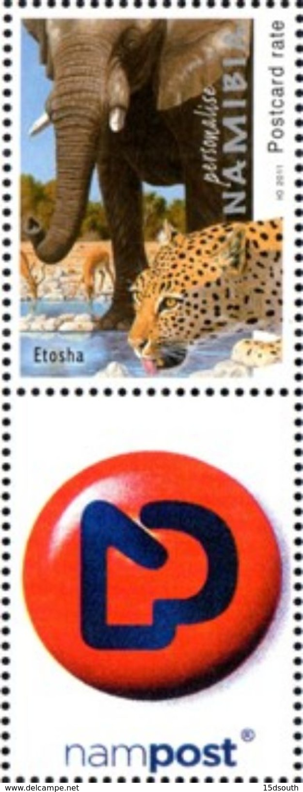 Namibia - 2011 Personalised Stamps Etosha (**) - Eléphants