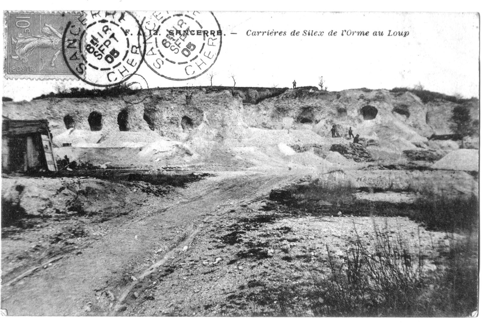 A COTE DE SANCERRE   -LA CARRIERE DE SILEX DE L'ORME AU LOUP - 1905 - A100-31 - Sancerre