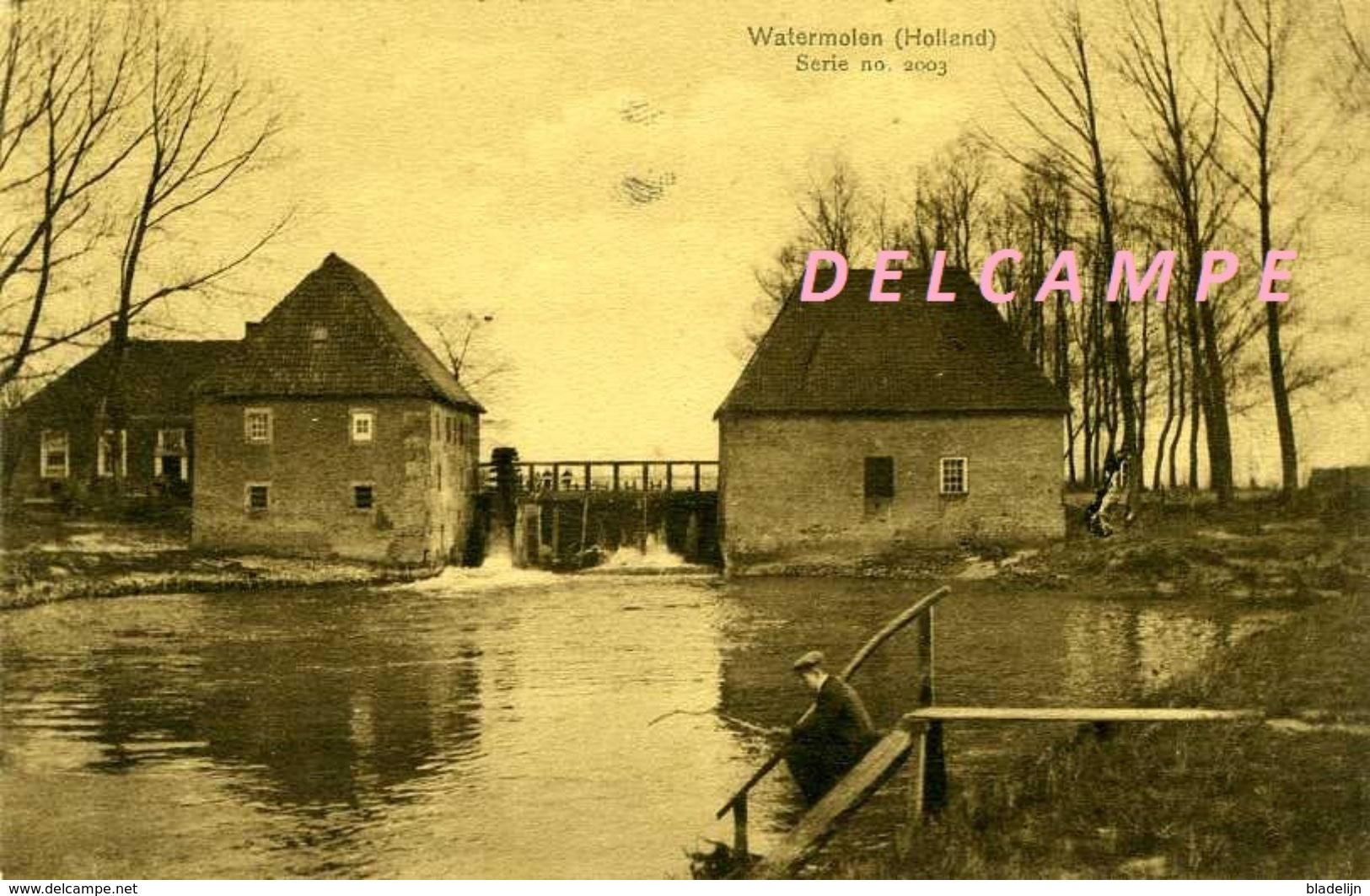 EIBERGEN - Berkelland (Gld.) - Molen/moulin - De Mallumsche Watermolen Als Dubbele Molen (vóór 1917) - Andere & Zonder Classificatie