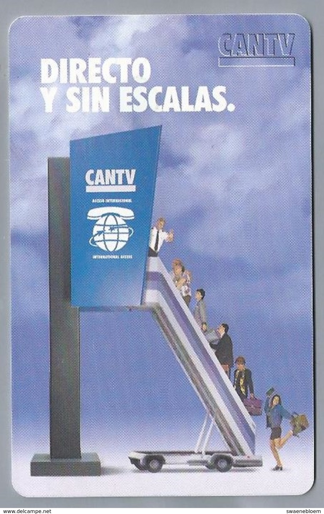 VE.- Venezuela. CANTV. DIRECTO Y SIN ESCALAS. ACCESO INTERNACIONAL CANTV. 2 Scans - Venezuela