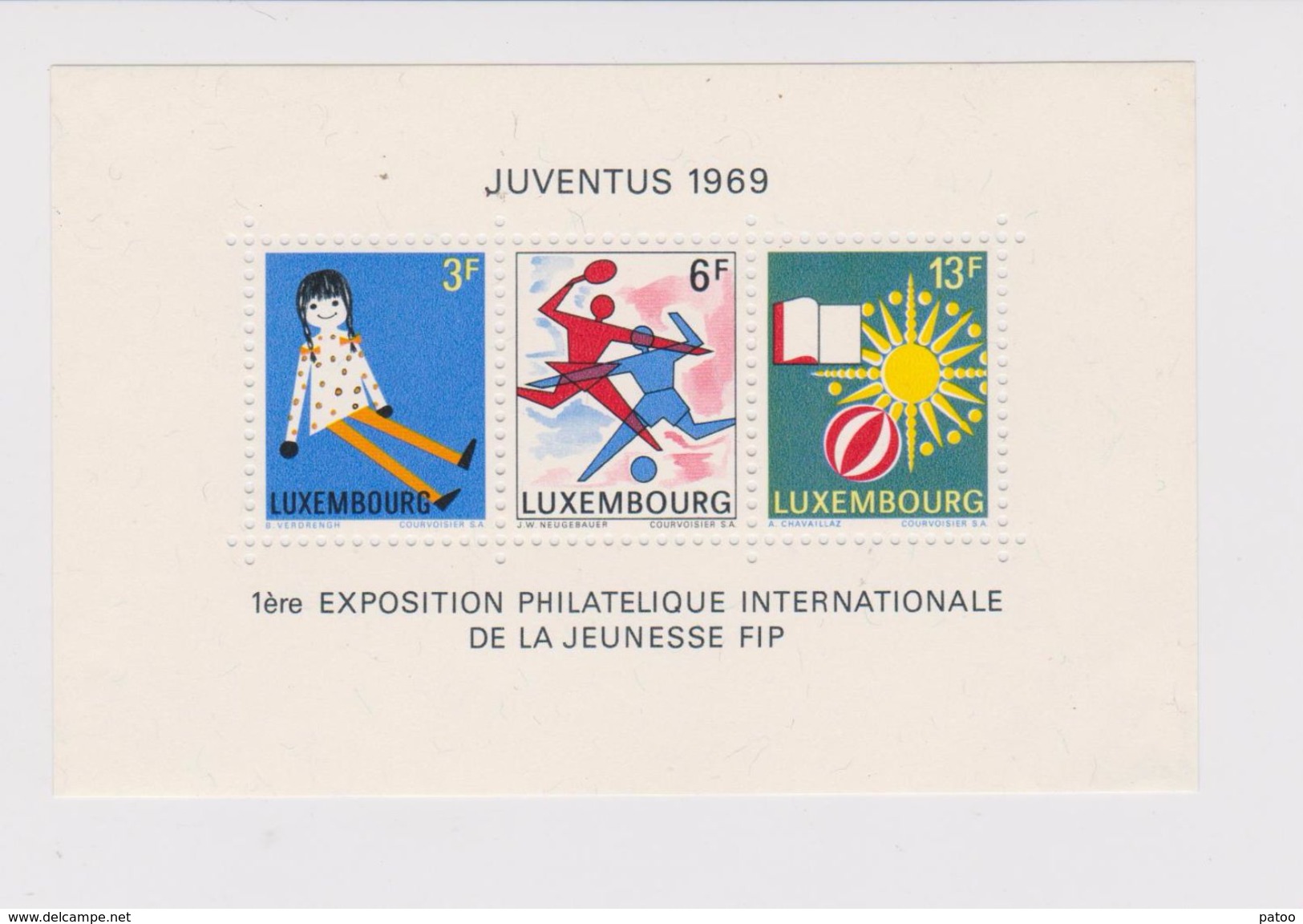 BF NEUF  N° 8 - JUVENTUS  1969  /12 TBRES /  PLUSIEURS  THÈMES  ÉVOQUES : POUPÉE , SPORT, VACANCES  (cf Scan) - Blocs & Feuillets