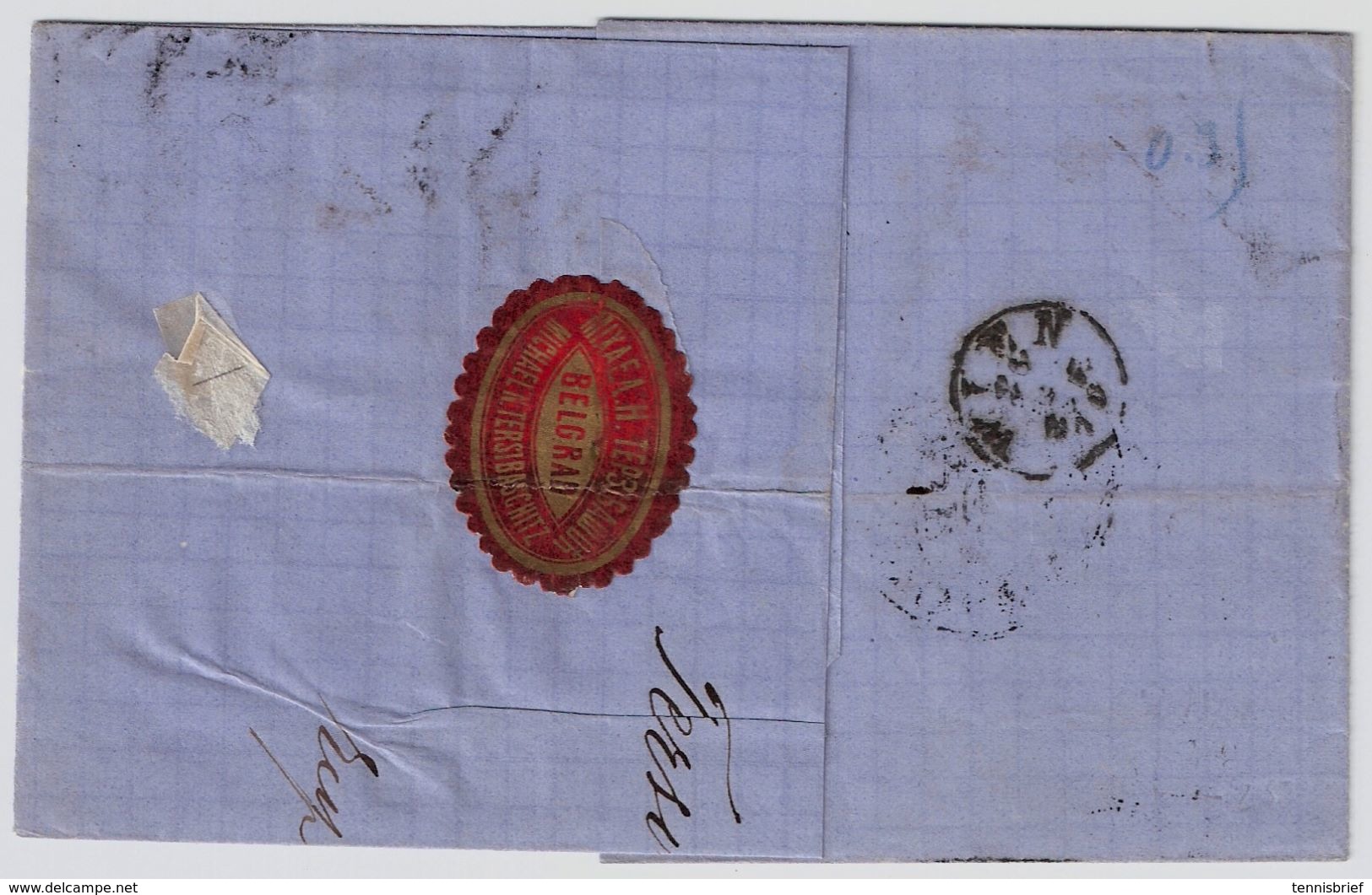 Serbien, 1870, 35 Para, Brief Nach Wien,  # 9029 - Serbia