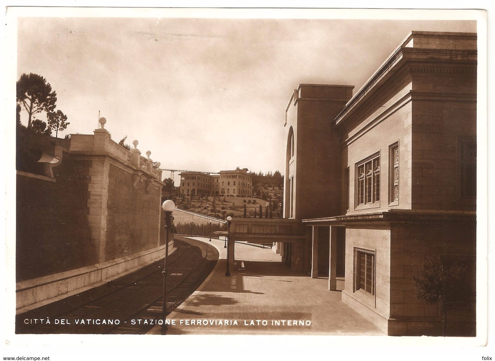 Città Del Vaticano - Stazione Ferroviaria Lato Interno - Fotocelere - 1950 - Vatican