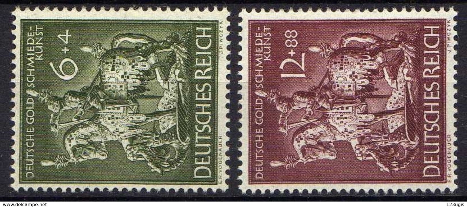 Deutsches Reich, 1943, Mi 860-861 **, Goldschmiedekunst [061014VII] - Neufs