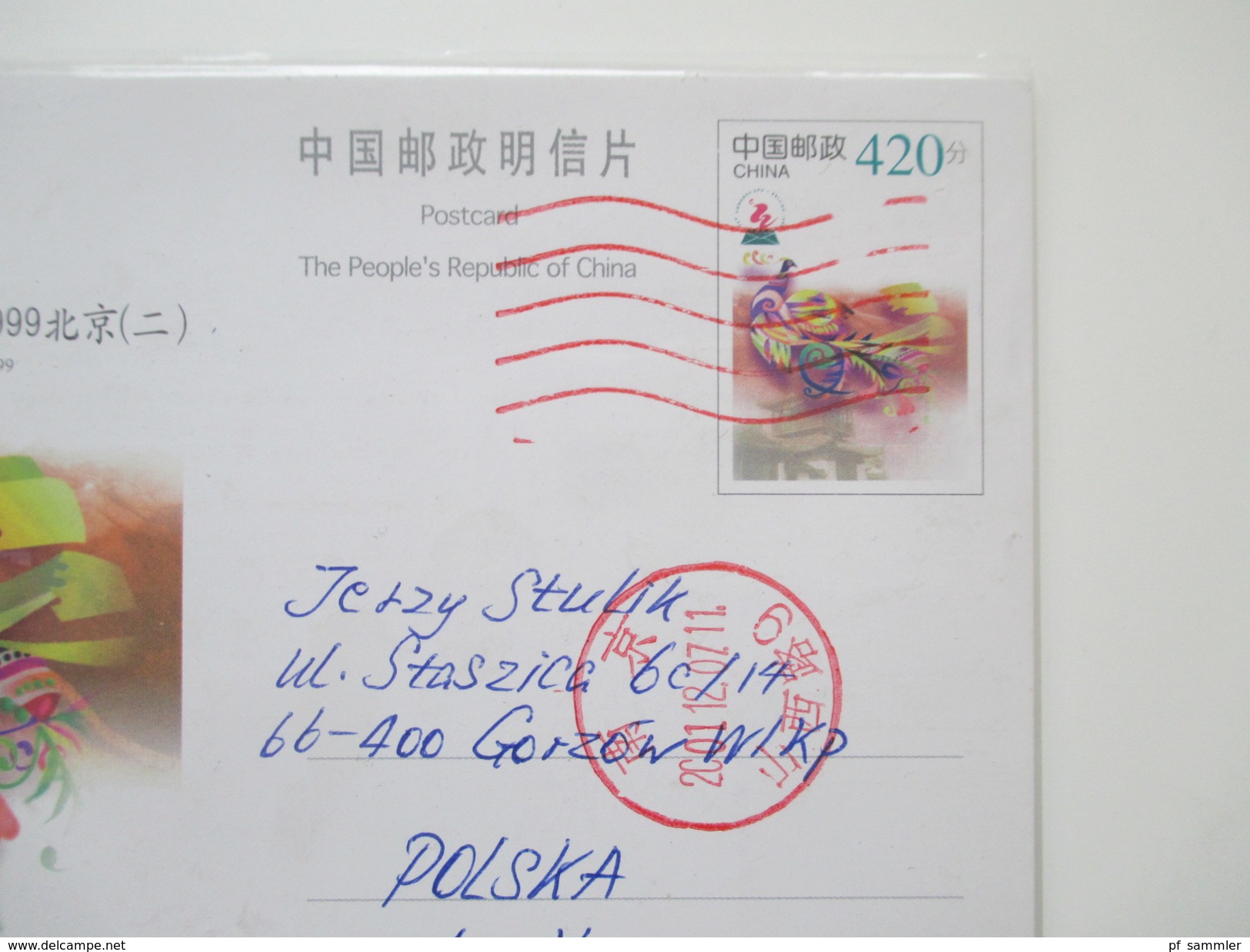 VR China 1980 / 90er Jahre 24 Briefe / Ganzsachen. Rote Stempel / Zierbriefe / FDC echt gelaufen nach Polen usw...