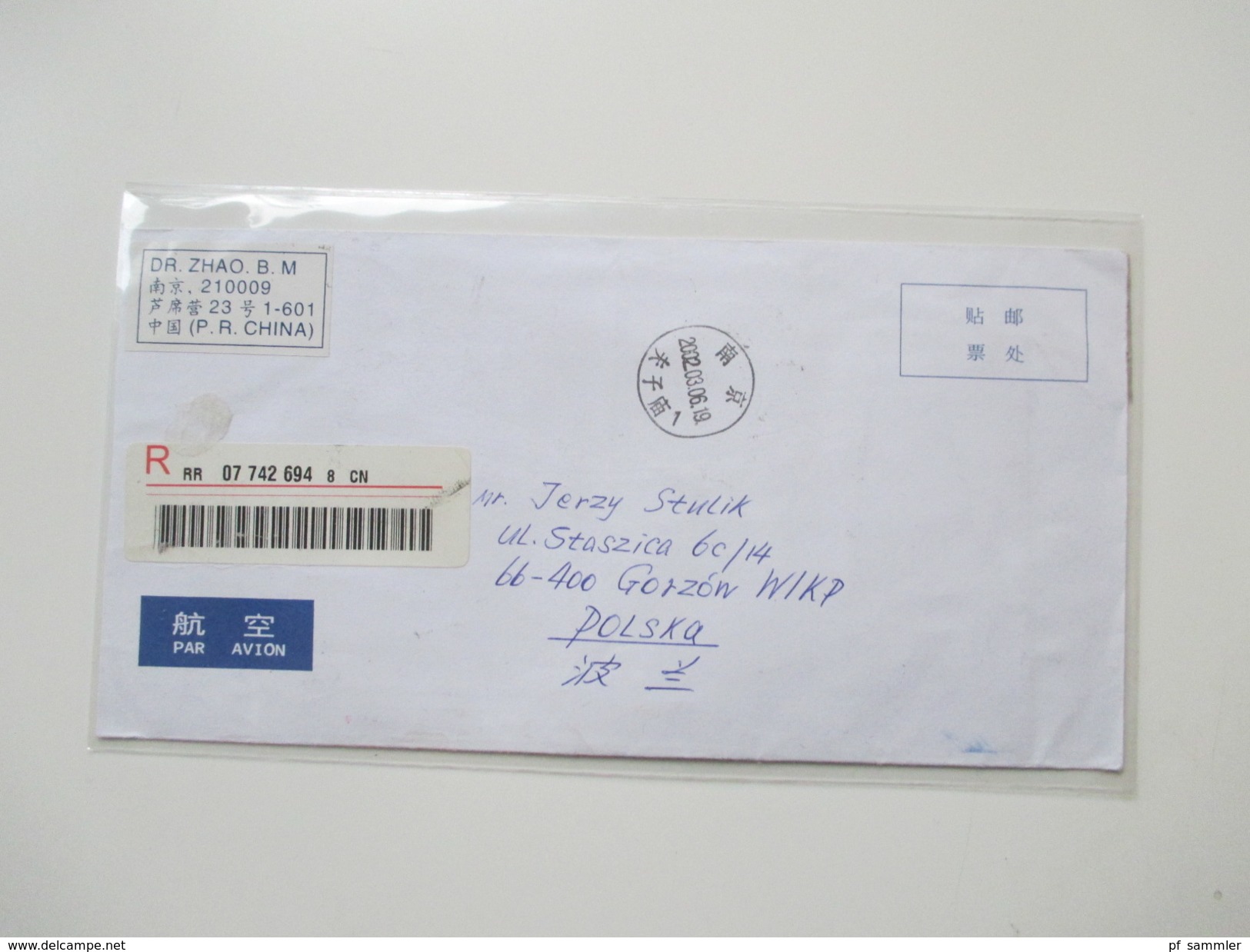 VR China 1980 / 90er Jahre 24 Briefe / Ganzsachen. Rote Stempel / Zierbriefe / FDC echt gelaufen nach Polen usw...