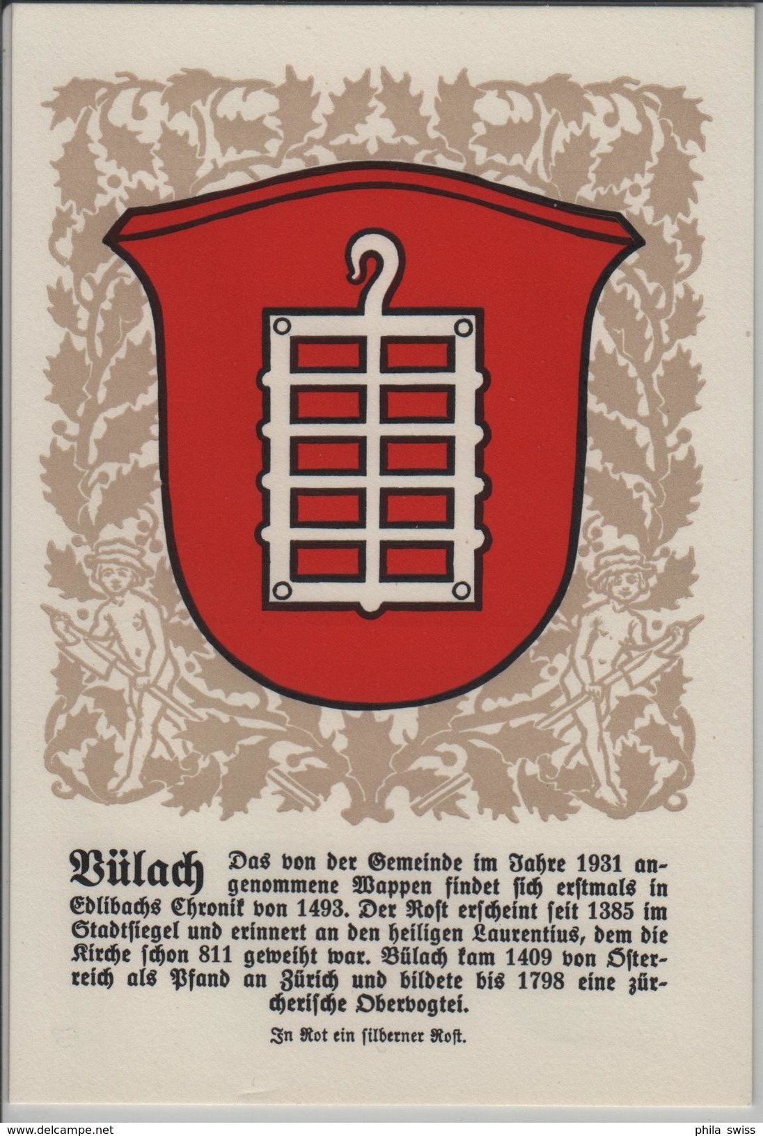 Bülach - Zürcher Gemeindewappen No. 134 - Bülach