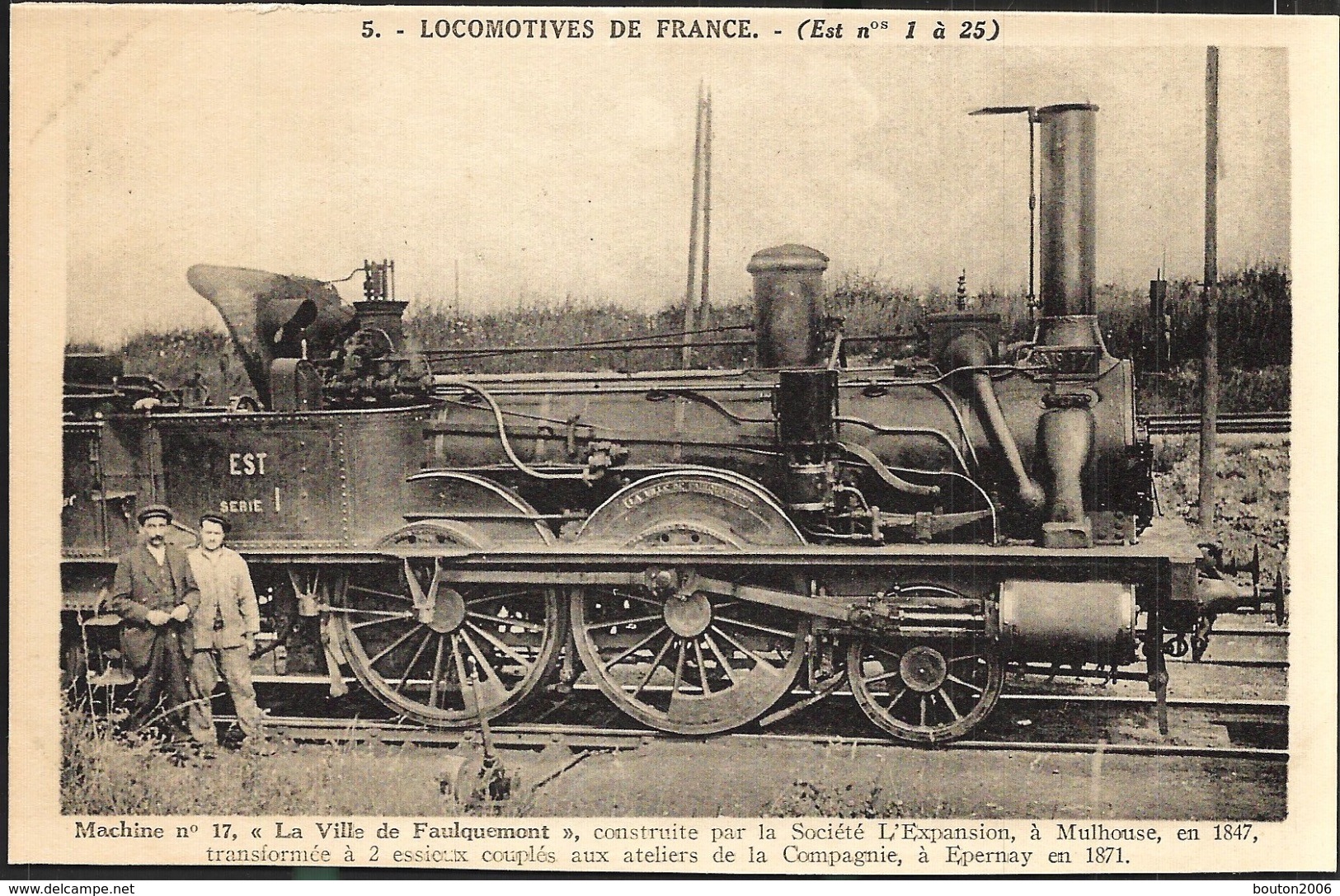 Faulquemont Locomotive à Vapeur De La Ville Construite En 1847 - Faulquemont