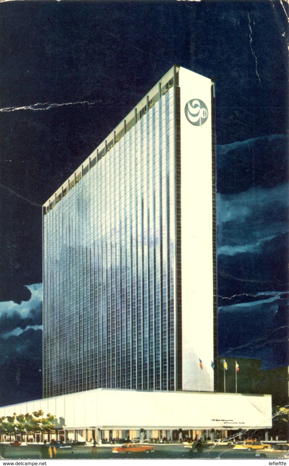 Etats Unis - New-York  - 1974 - The New York Hilton - Rockfeller Center - Curteichcolor - Ecrite, Timbrée - - Cafés, Hôtels & Restaurants