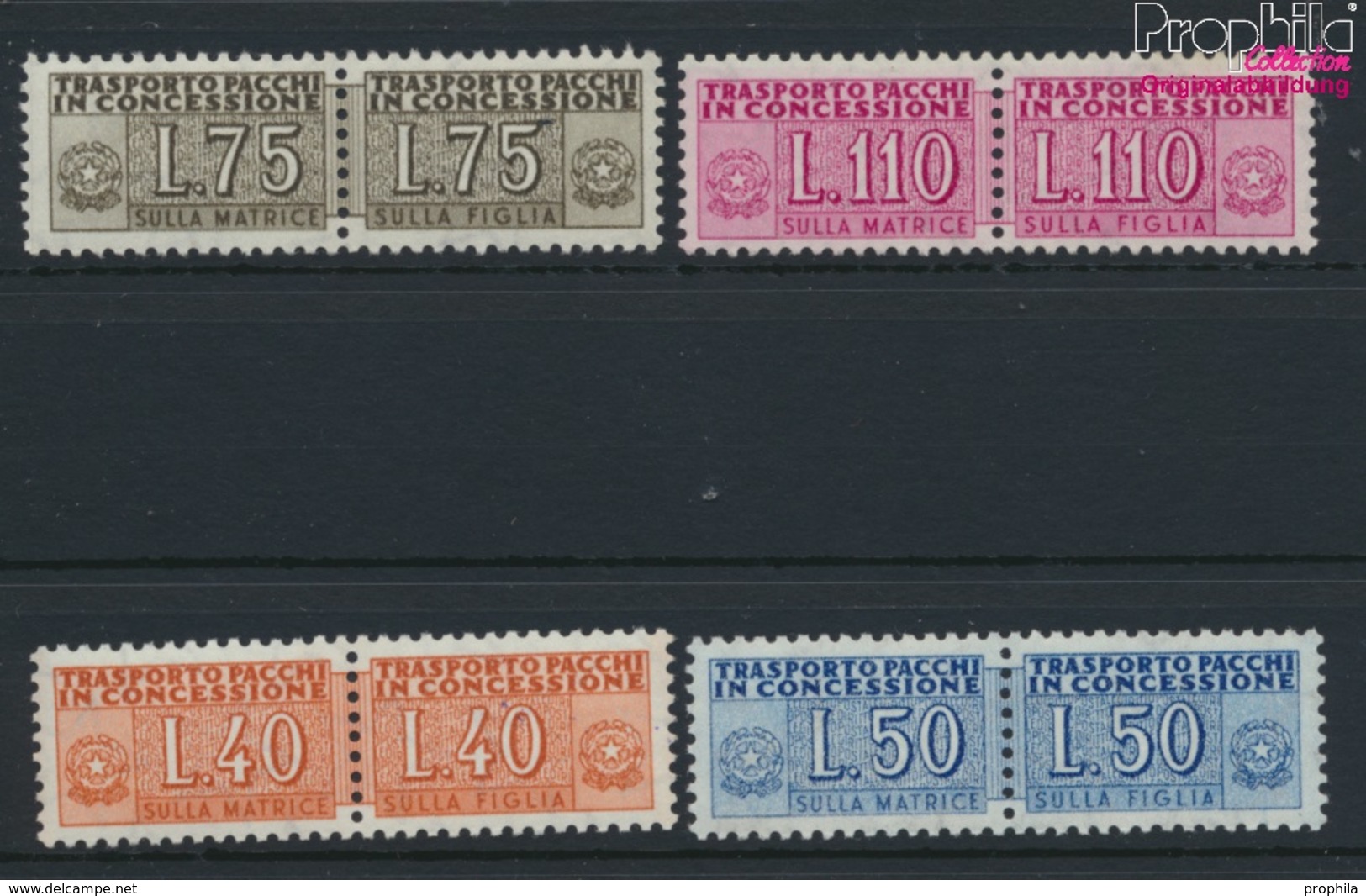 Italien Pz5-Pz8 (kompl.Ausg.) Postfrisch 1955 Staatswappen (9045786 - 1946-60: Nuovi